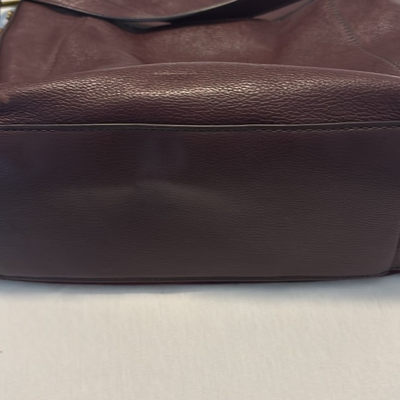 VTG Fossil Bordeaux Talia Hobo bag or crossbody suede & pebbled leather studded - Picture 14 of 16